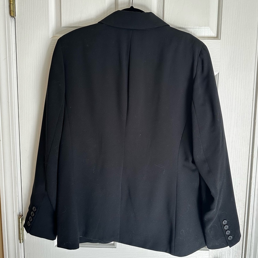 New York & Company | Woman’s One-Button Blazer Sz 14 | Black - Picture 2 of 3
